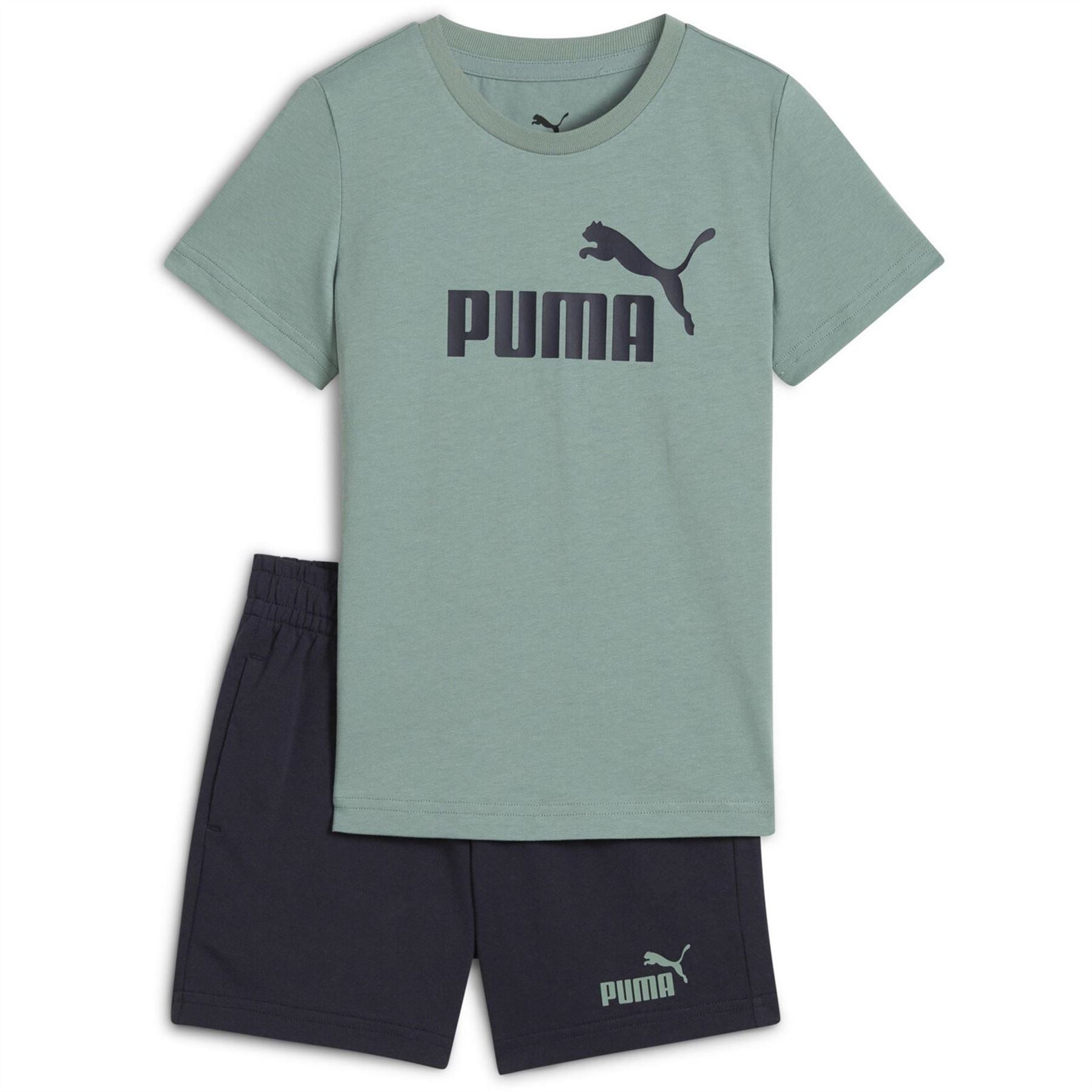 Puma Ess No.1 Logo Tee And Shorts Set Ps Tracksuit Boys