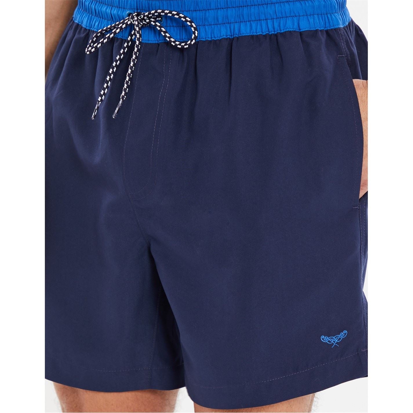 Threadbare Plunging Neck Regular Fit Swim Shorts