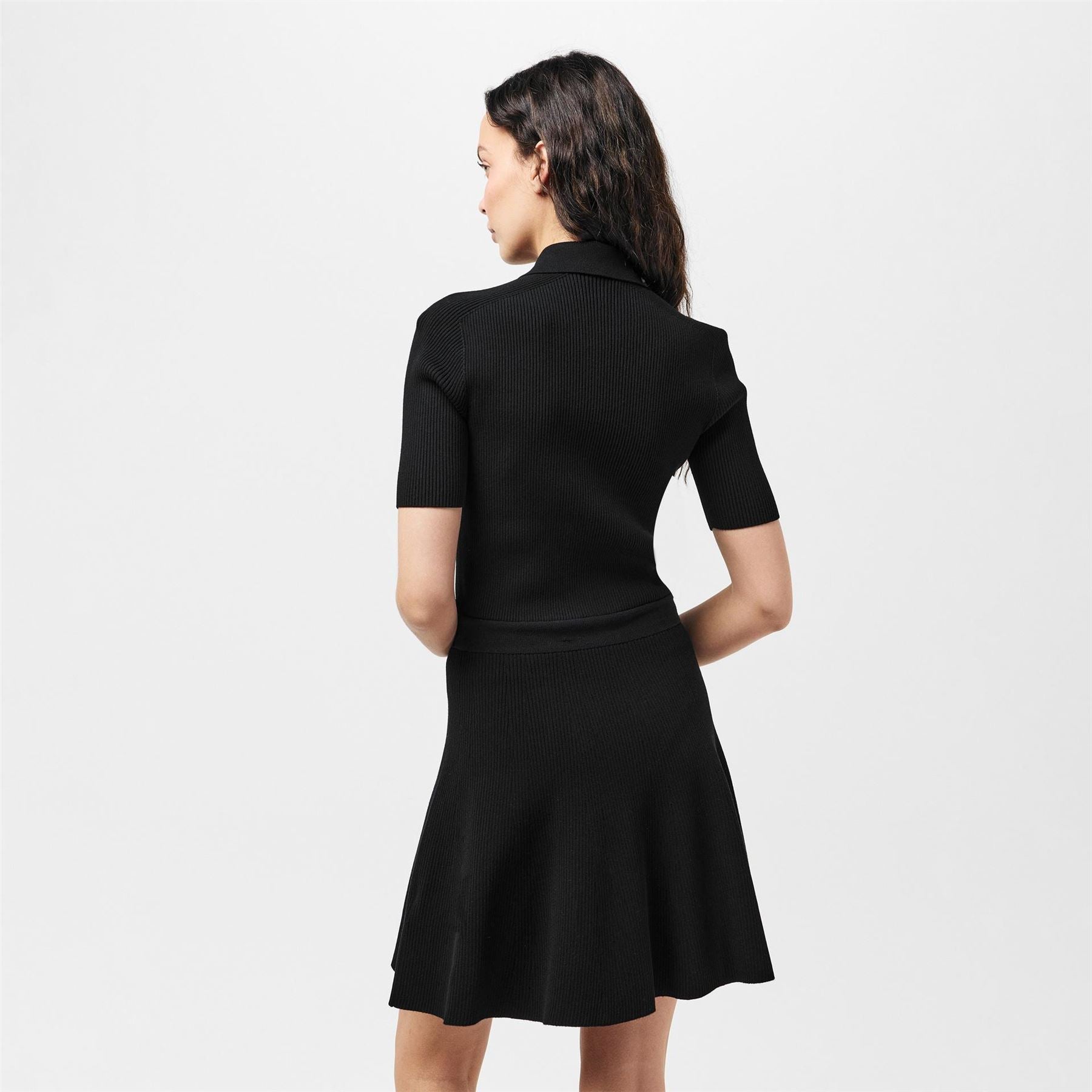 Lacoste Short Sleeve Zip Neck Robe