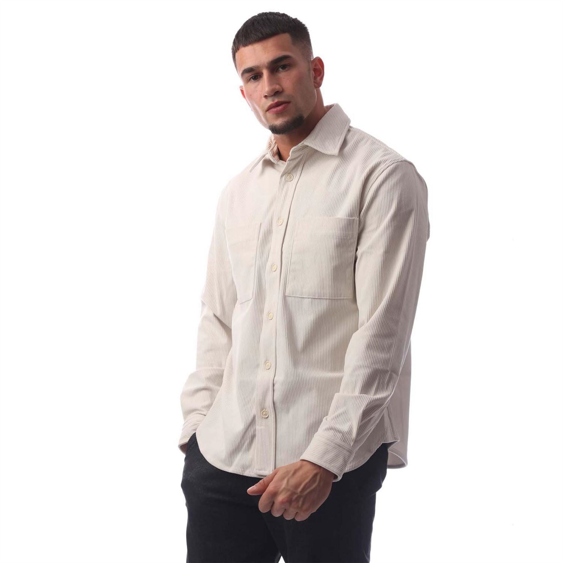 Boss Collared Neck Long Sleeve Regular Fit Shirt