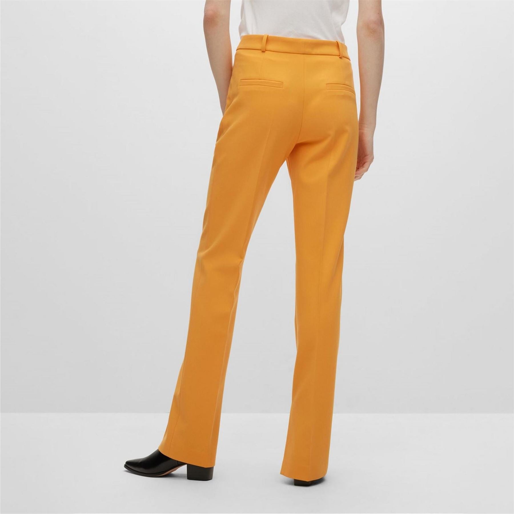 Hugo Hinovi Solid Patterned Straight Trousers