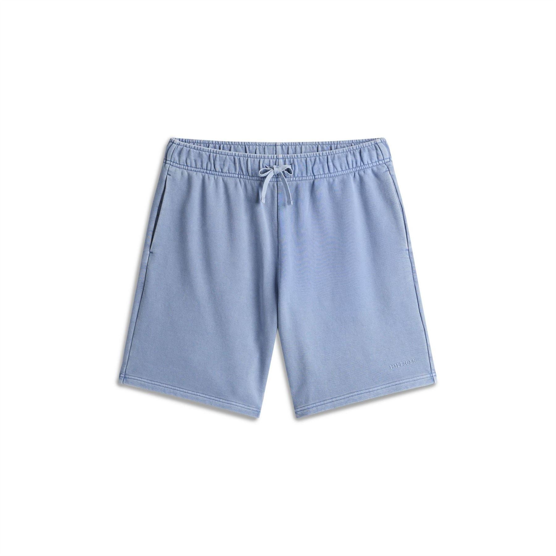 Tommy Hilfiger Solid Sweat Shorts with Clean Hem