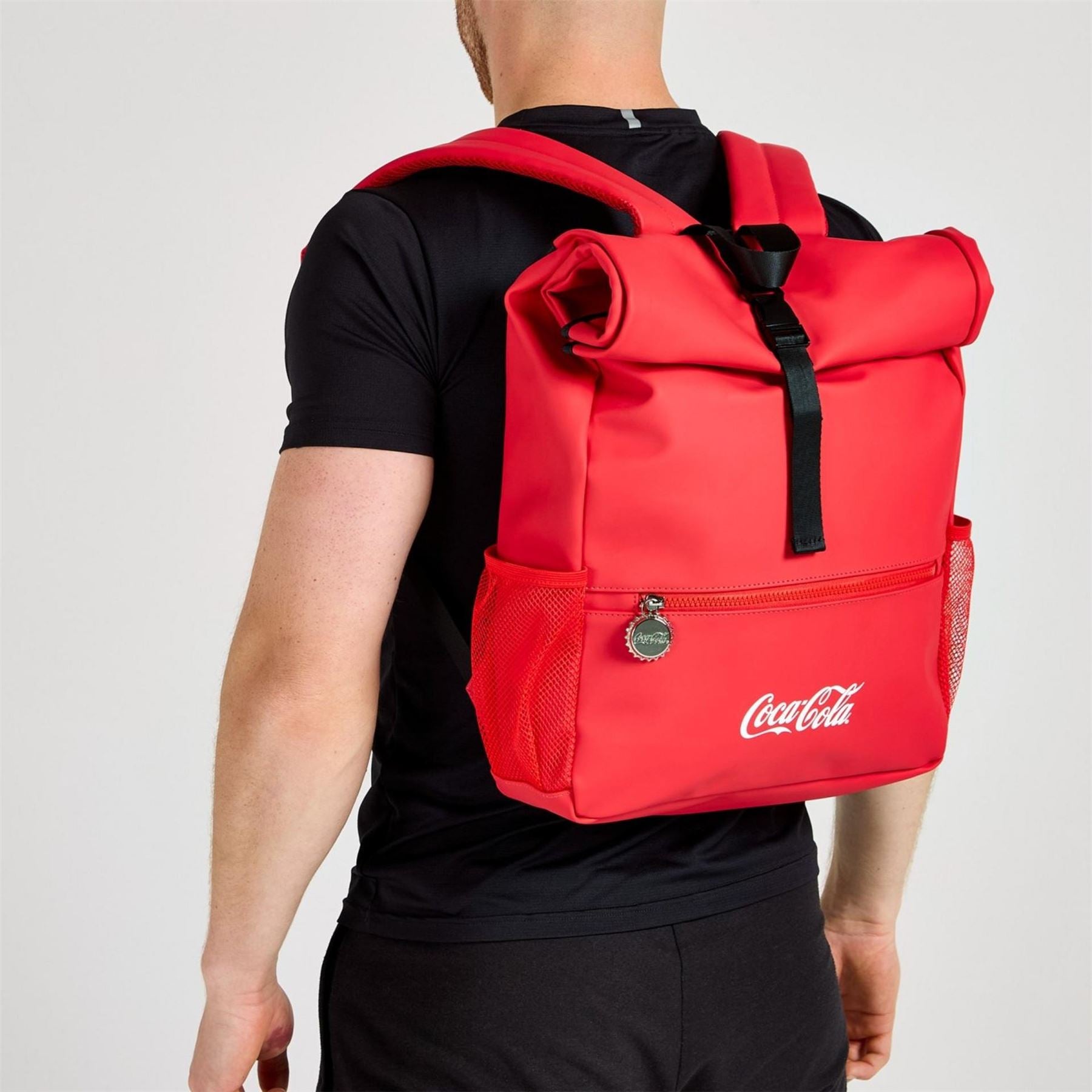 Coca Cola Cola Officially Licensed Lifestyle Roll Top Bag Unisex