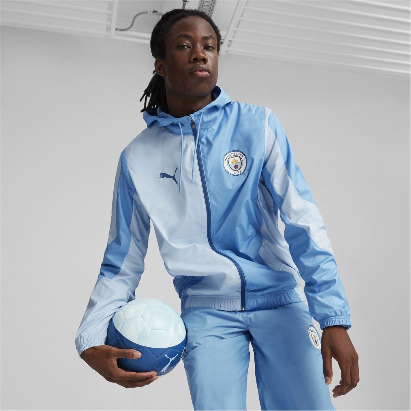 Puma Manchester City Pre Match Woven Jacket Adults