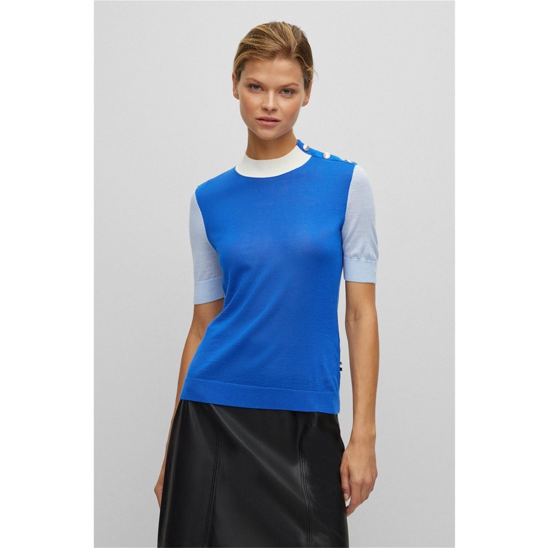 Boss Waist Length Crew Neck Relaxed Fit T-Shirt