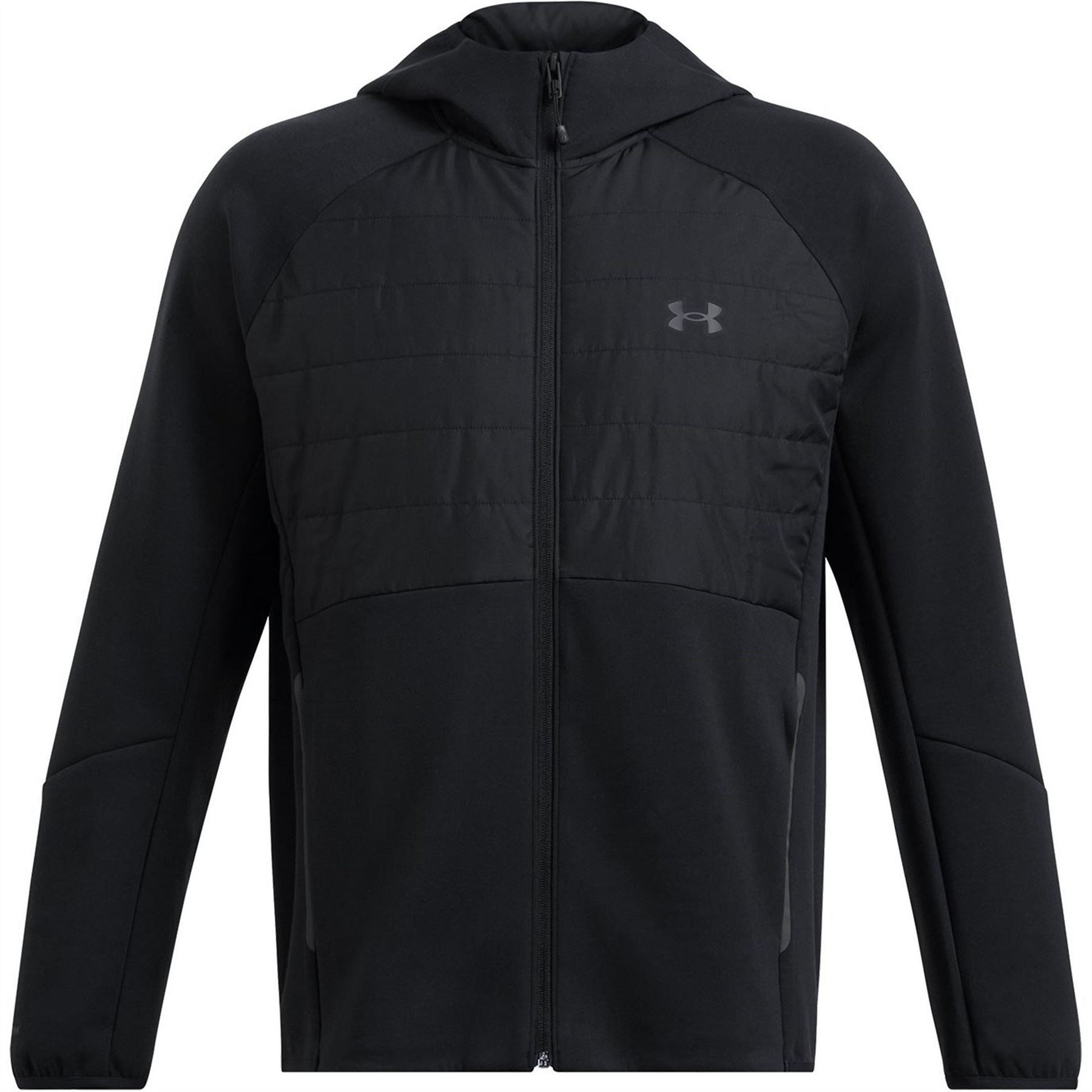 Under Armour Solid Patterned Hooded Ribbed Cuff Softshell Jacket