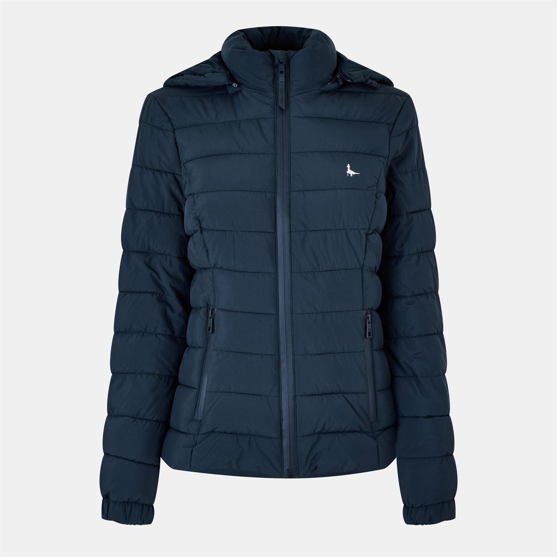 Jack Wills Luna Water Resistant Wind Resistant Detachable Hood Short Puffer Jacket