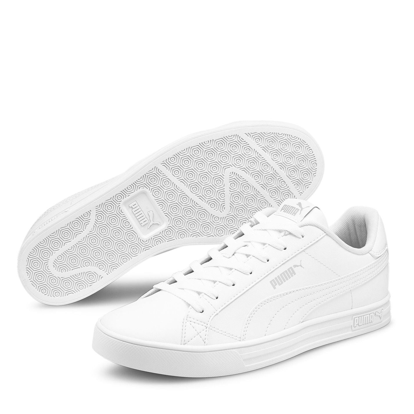 Puma Mens Smash Vulcan 3 Low Trainers