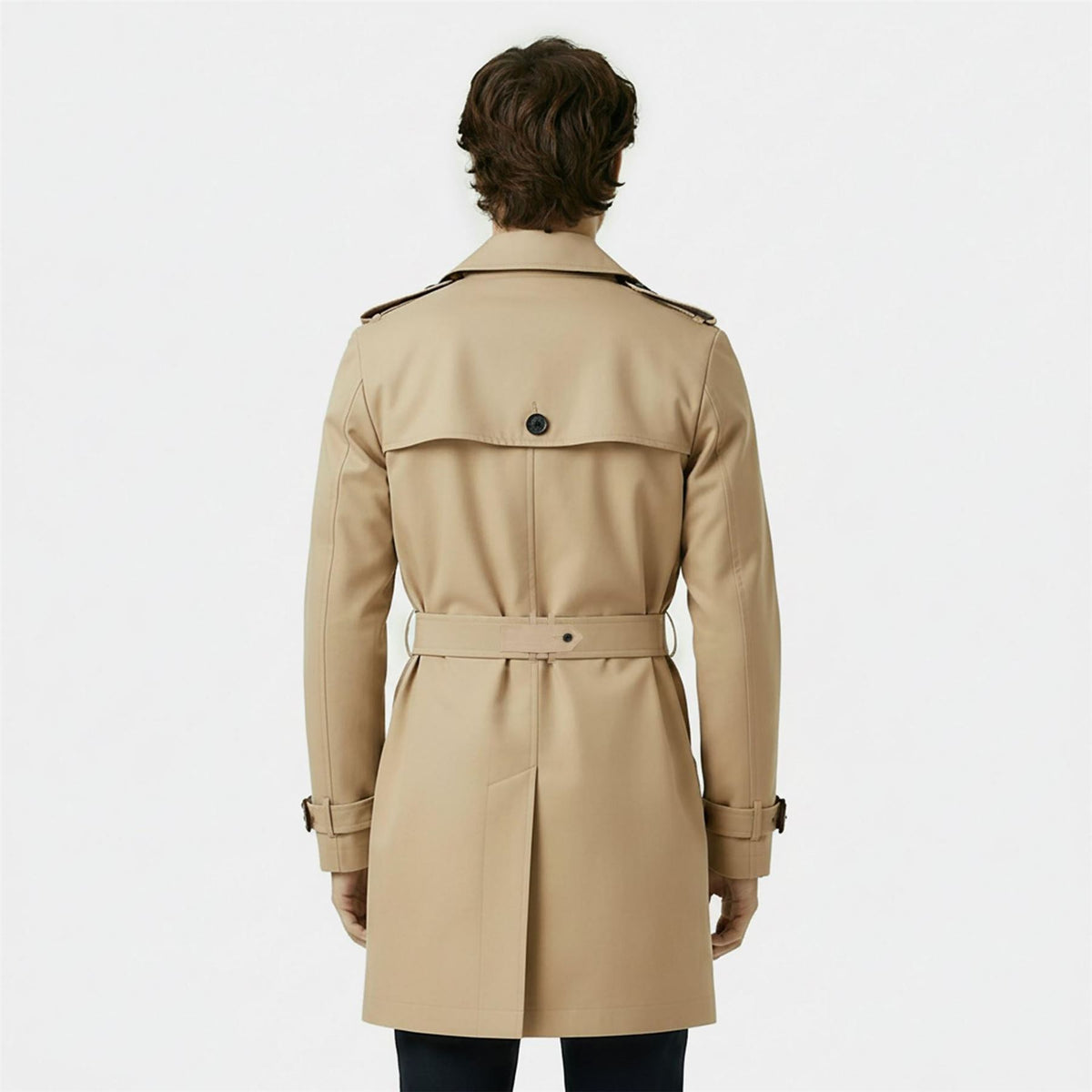 Jack Wills  Cotton Water Resistant Mid Length Long Sleeve Trench Coat