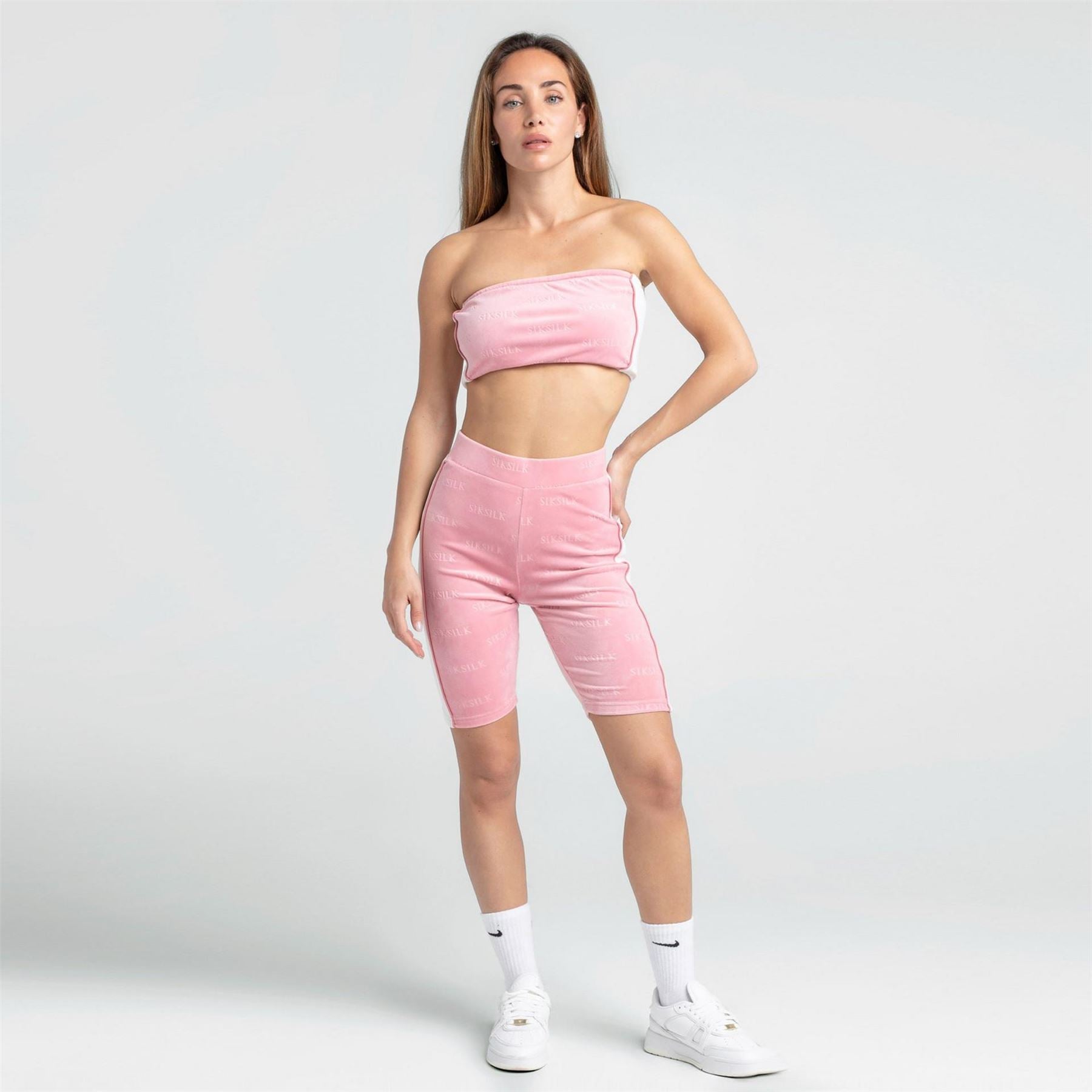 SikSilk Cropped Off The Shoulder Bandeau Top