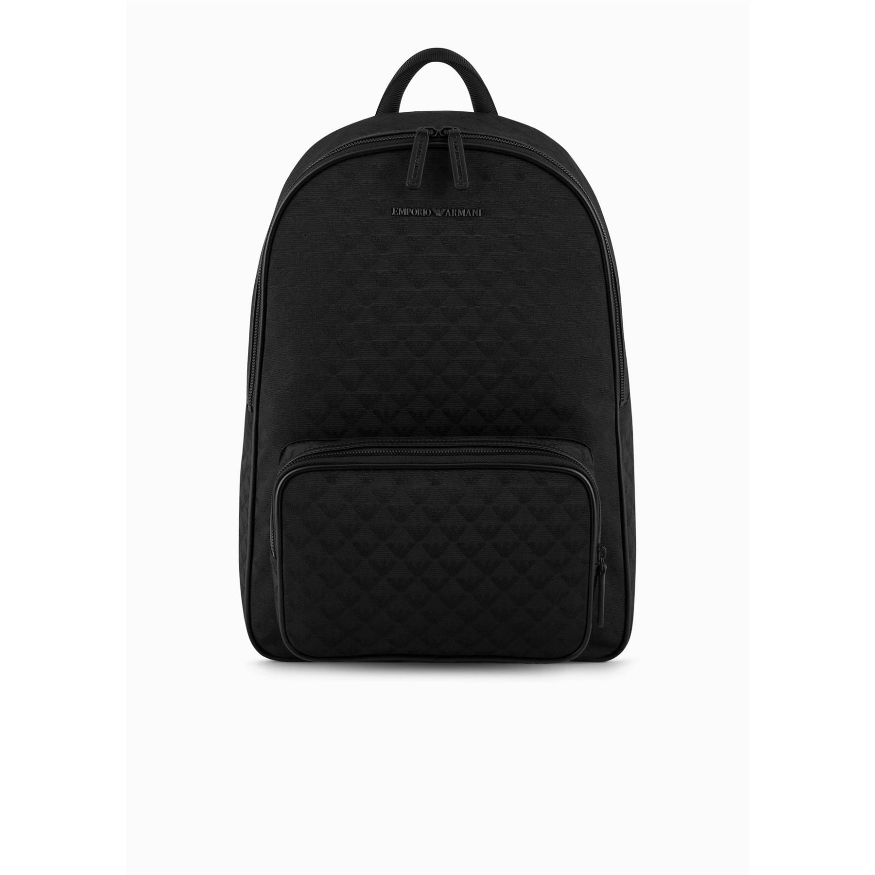 Emporio Armani All Over Jacquard Quilted Zip Backpack