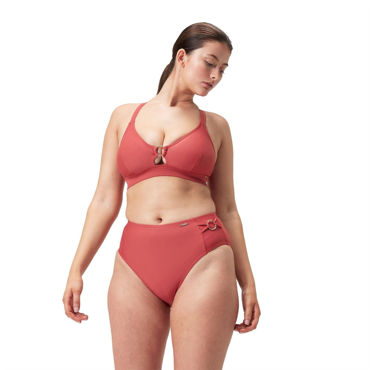 Speedo Shaping High Waisted Performance Bikini Bottom