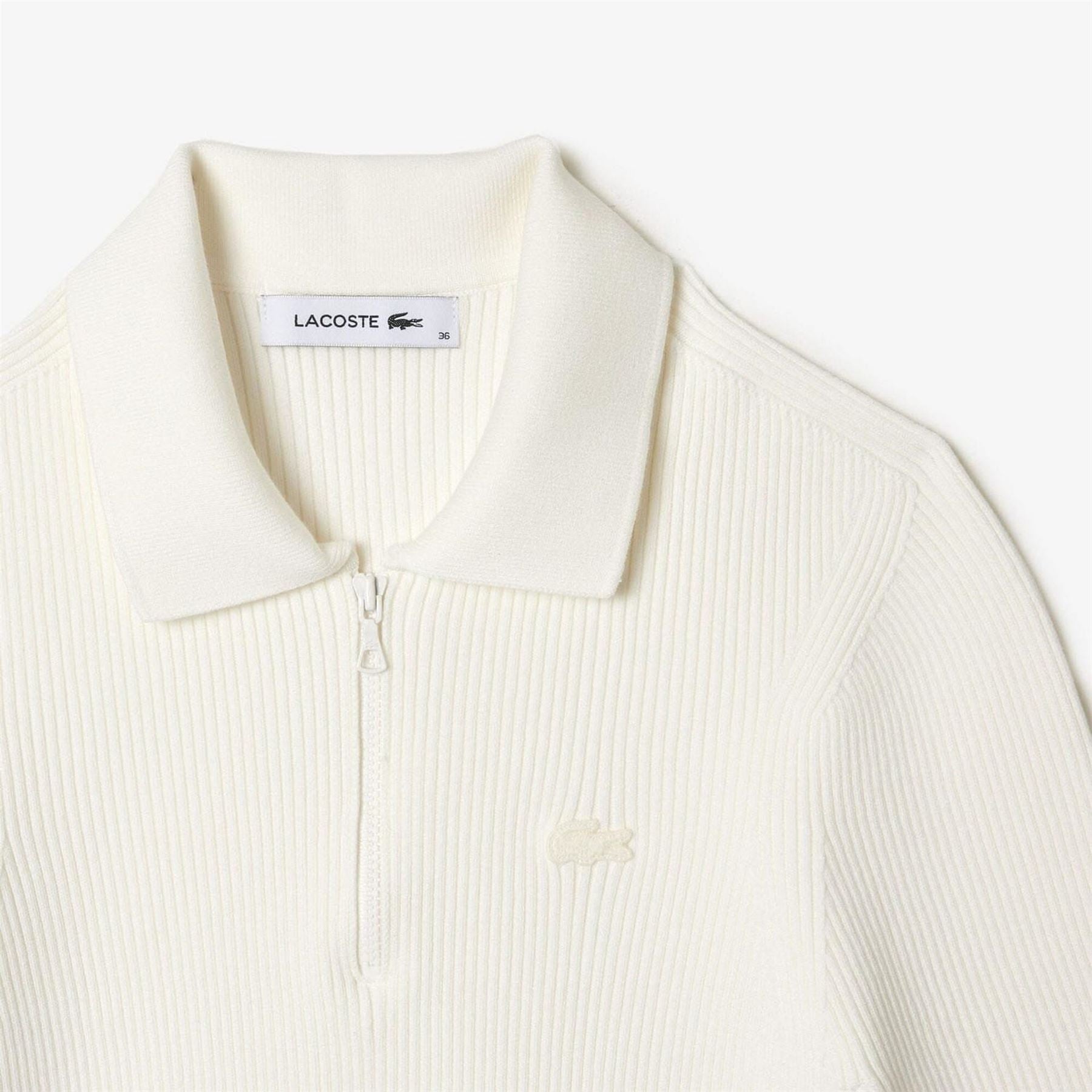 Lacoste Neck Rib Knit Polo Shirt