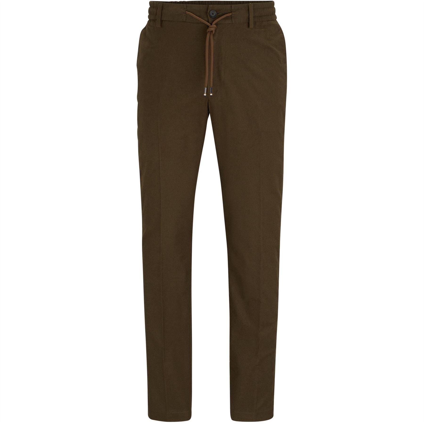 Boss Kane Solid Patterned Straight Trousers
