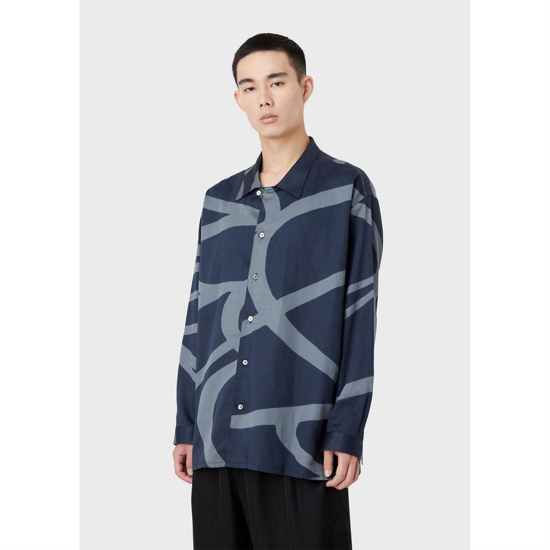 Emporio Armani Print Long Sleeve Shirt