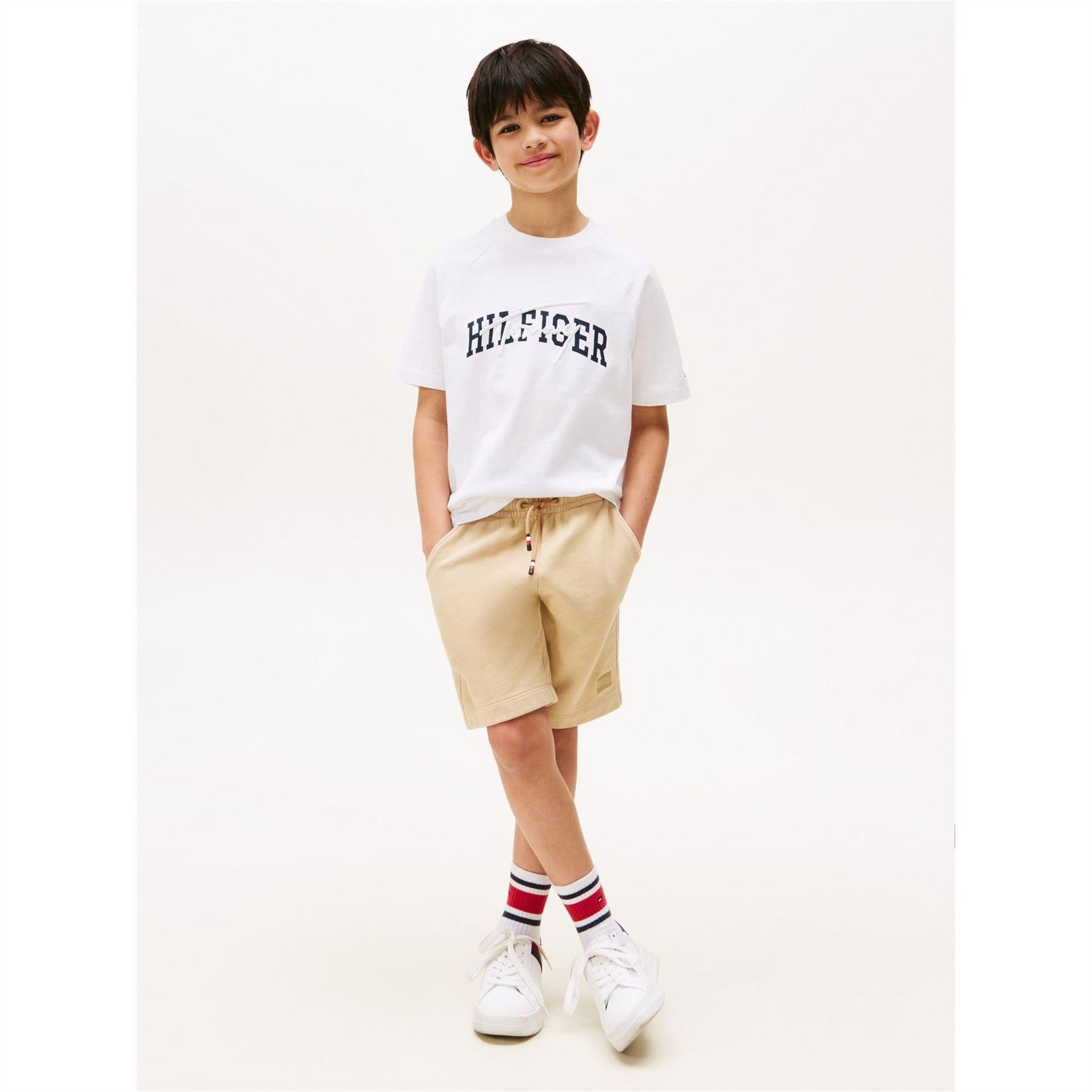 Tommy Hilfiger Script Raglan Sleeve Crew Neck T-Shirt