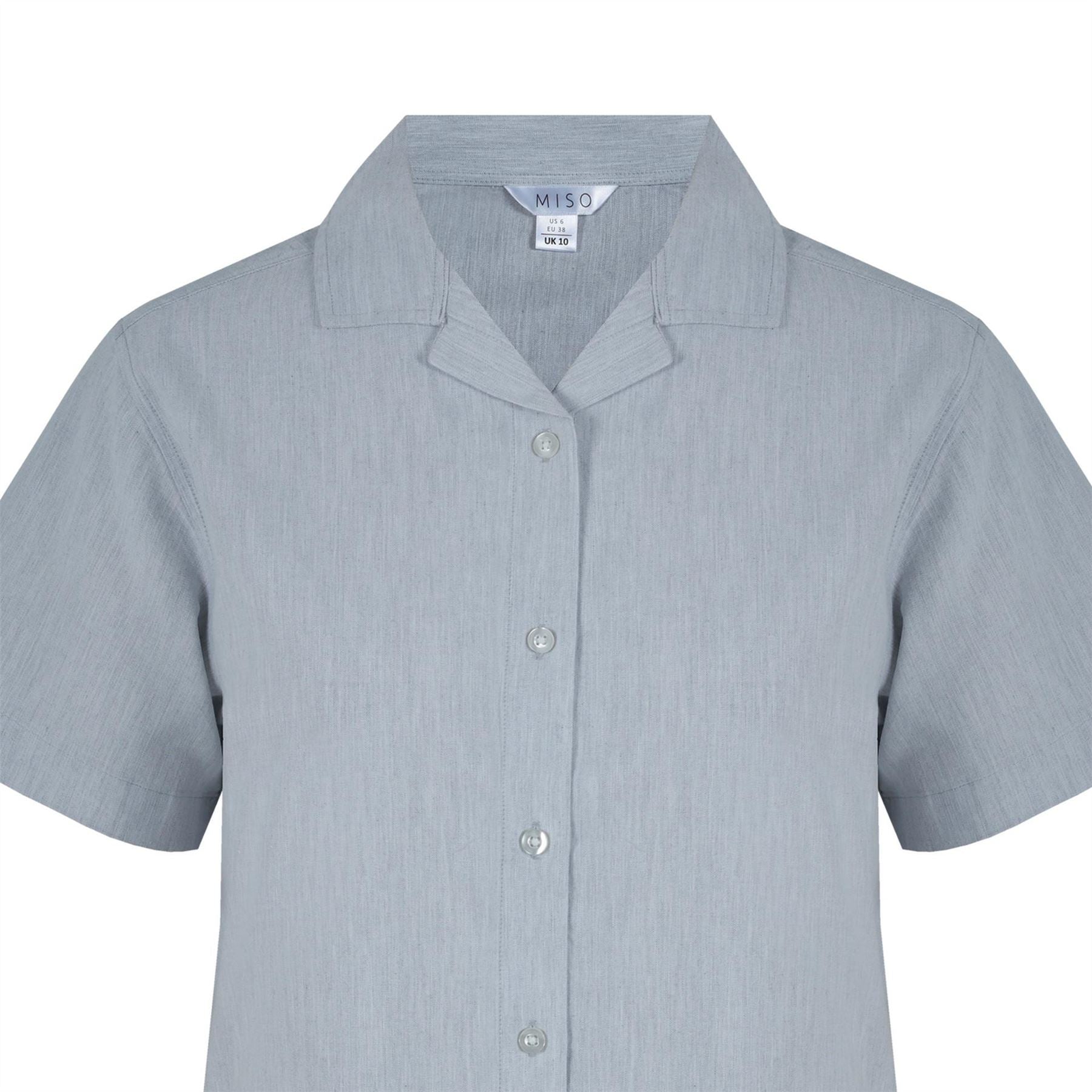 Miso Collared Neck Short Sleeve Shirt Casual Set