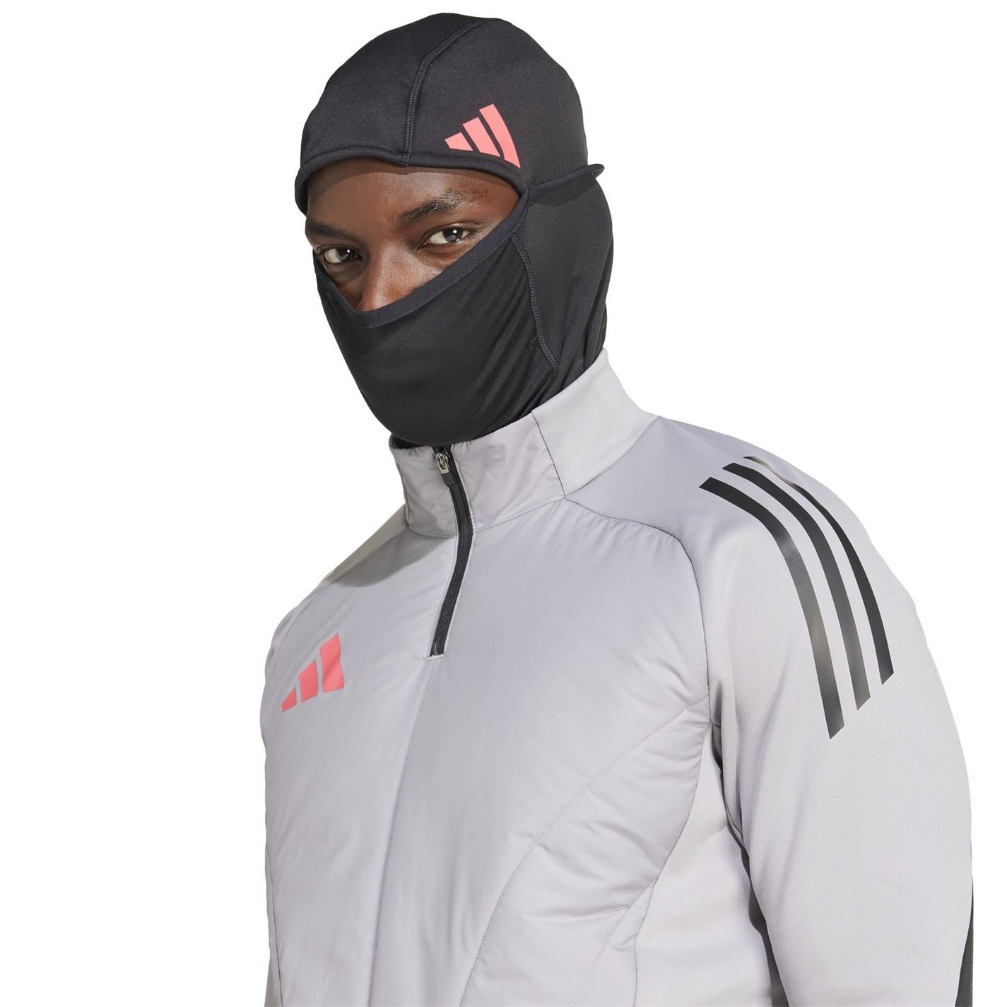 adidas Tiro Regular Fit Raglan Sleeve Zip Neck Athletic Top