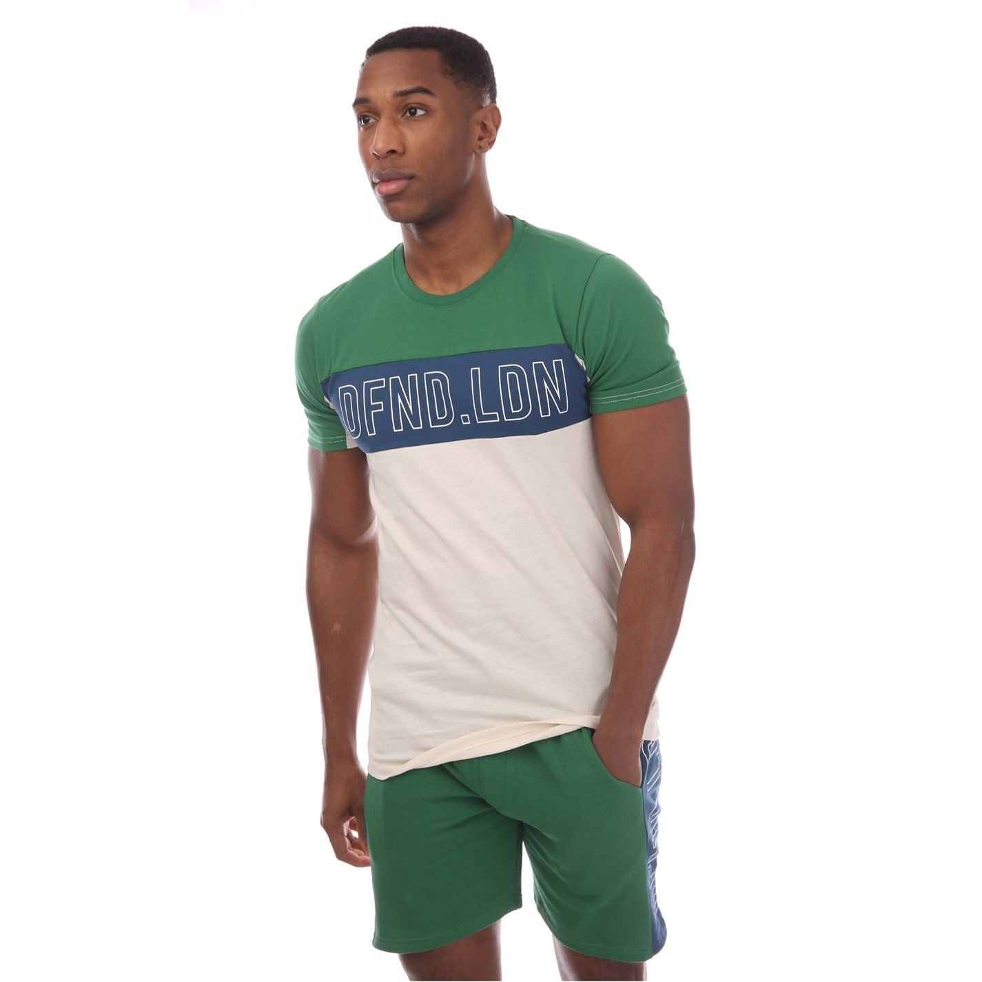 DFND London Chrome Lettering Regular Fit T-Shirt