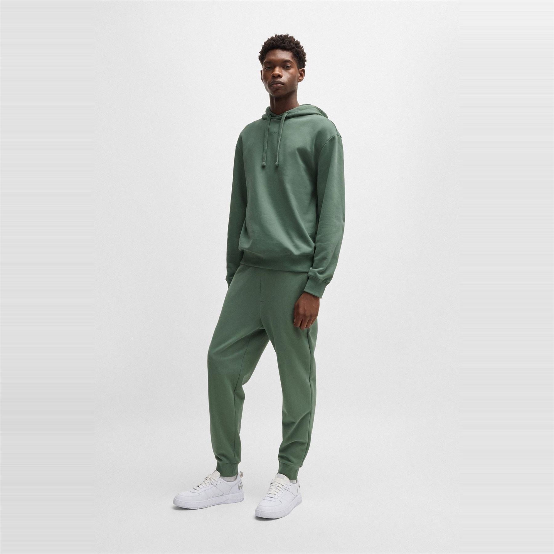 Hugo Hooded Relaxed Fit Long Sleeve Sweatshirt