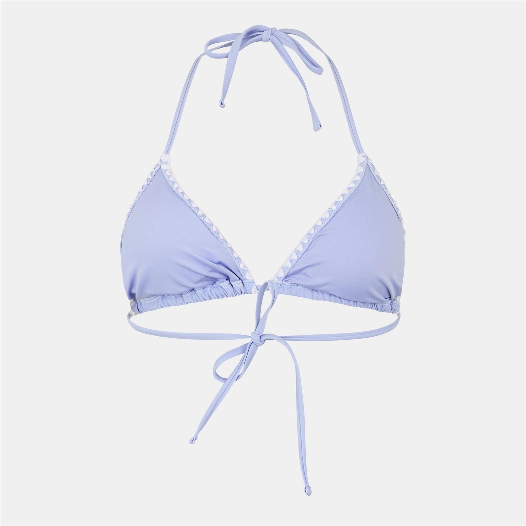 Jack Wills Crochet Stitch Bikini Top with Tie Closure