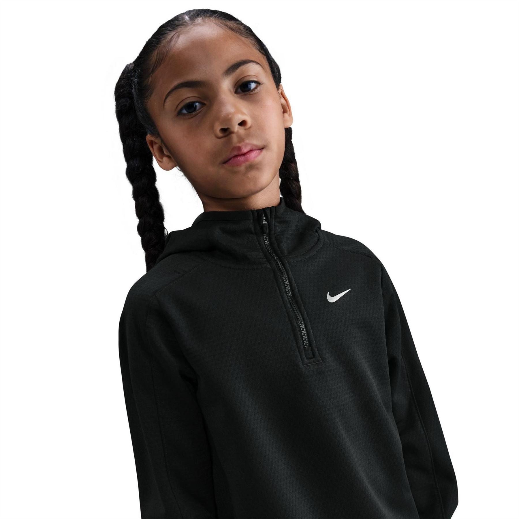 Nike Zip Neck Raglan Sleeve Sweatshirt