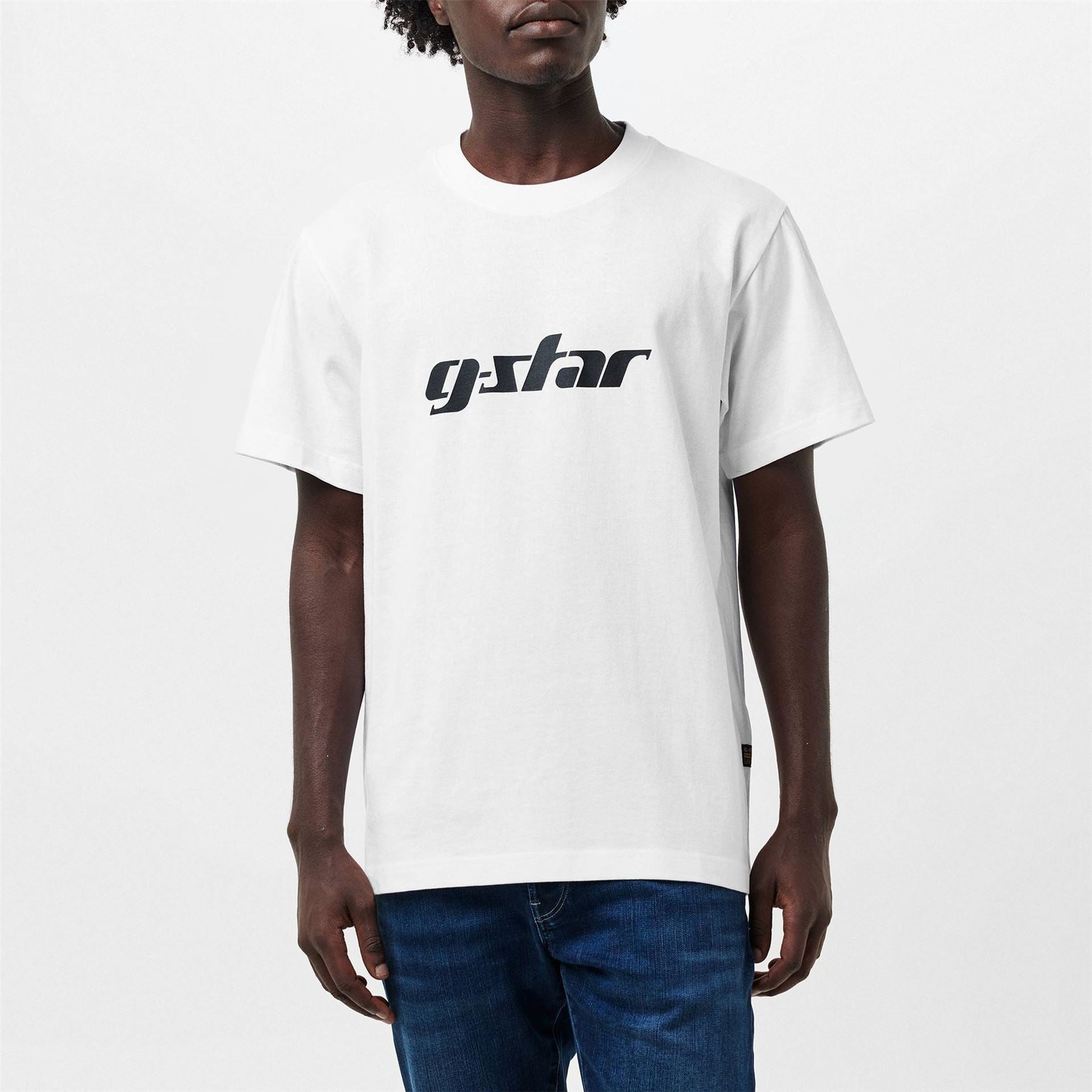G Star Cursive Lettering Regular Fit T-Shirt