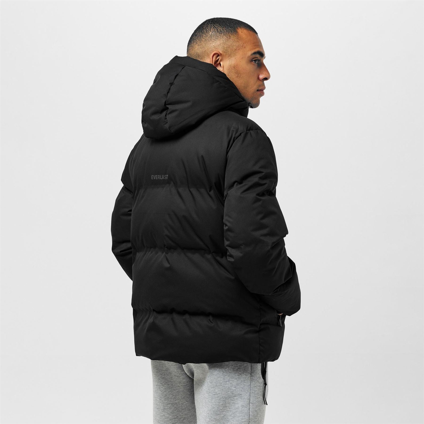 Everlast  Water Resistant Windproof Hooded Short Puffer Jacket