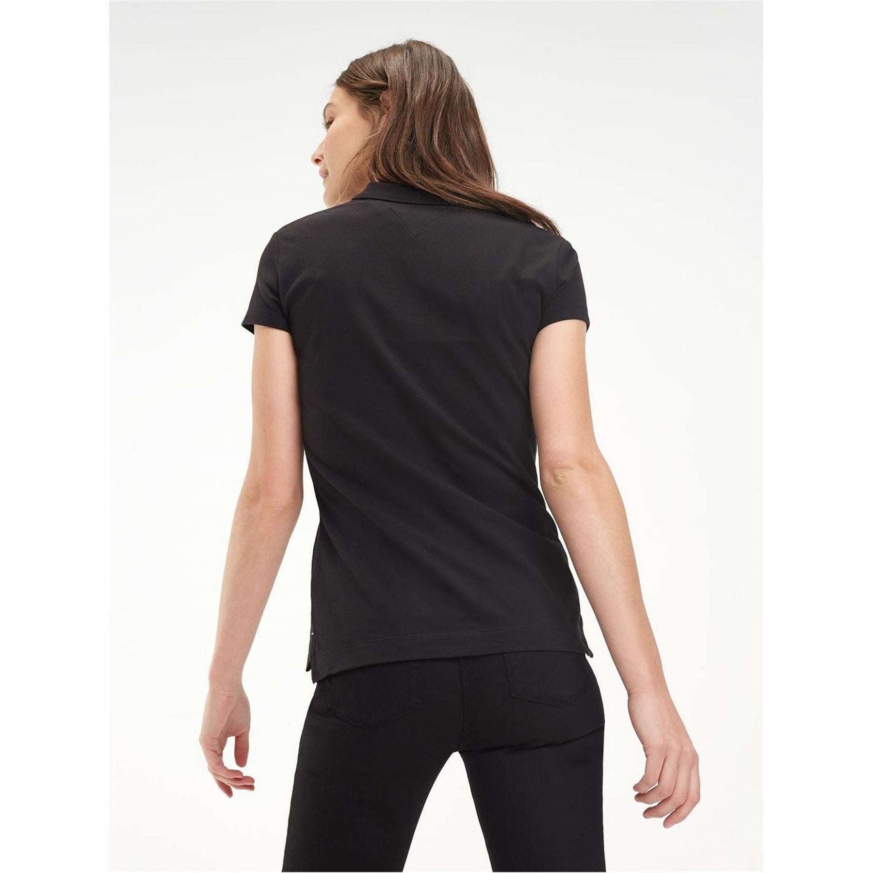 Tommy Hilfiger Short Sleeve Slim Fit Polo Shirt Ladies
