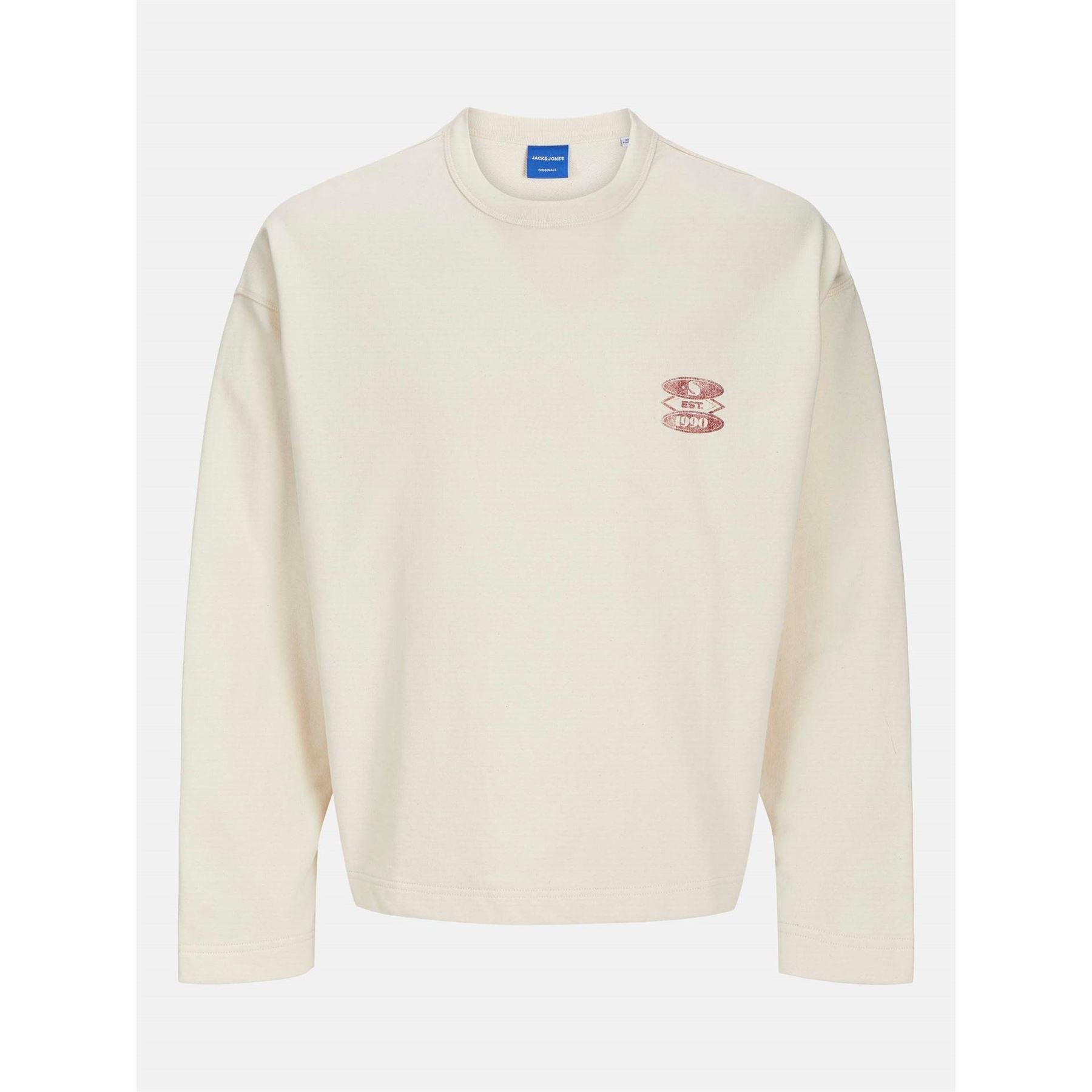 Jack and Jones Back Panel Crew Neck Sweatshirt
