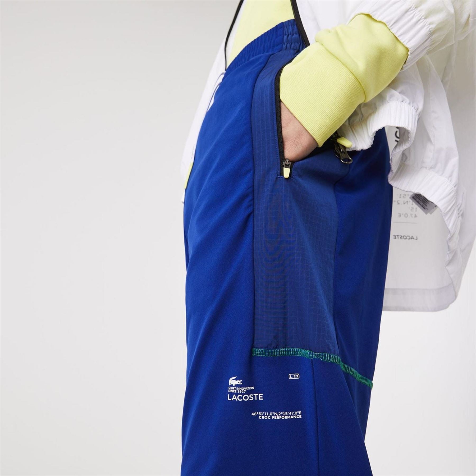 Lacoste Zip Pockets Tapered Tracksuit Bottoms