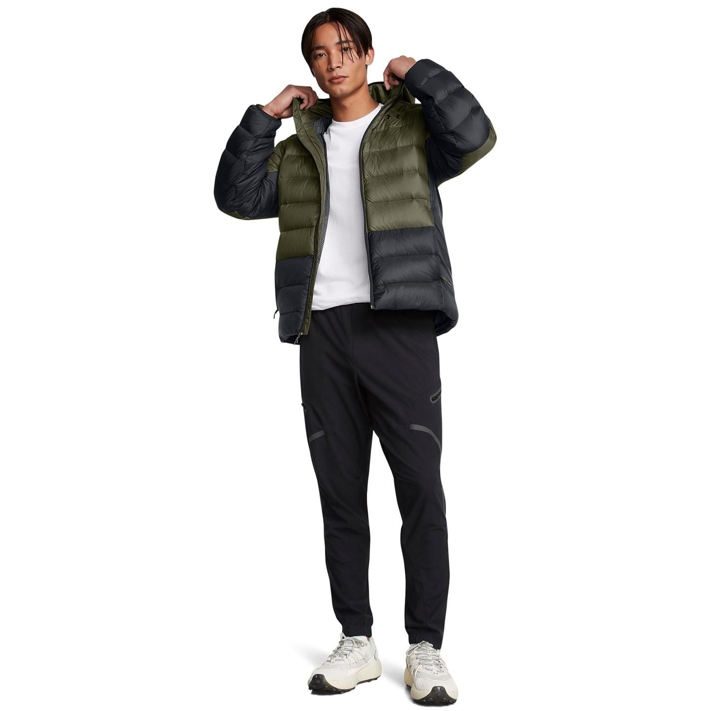 Under Armour Mens Armour Legend Down Hooded Jacket Puffer