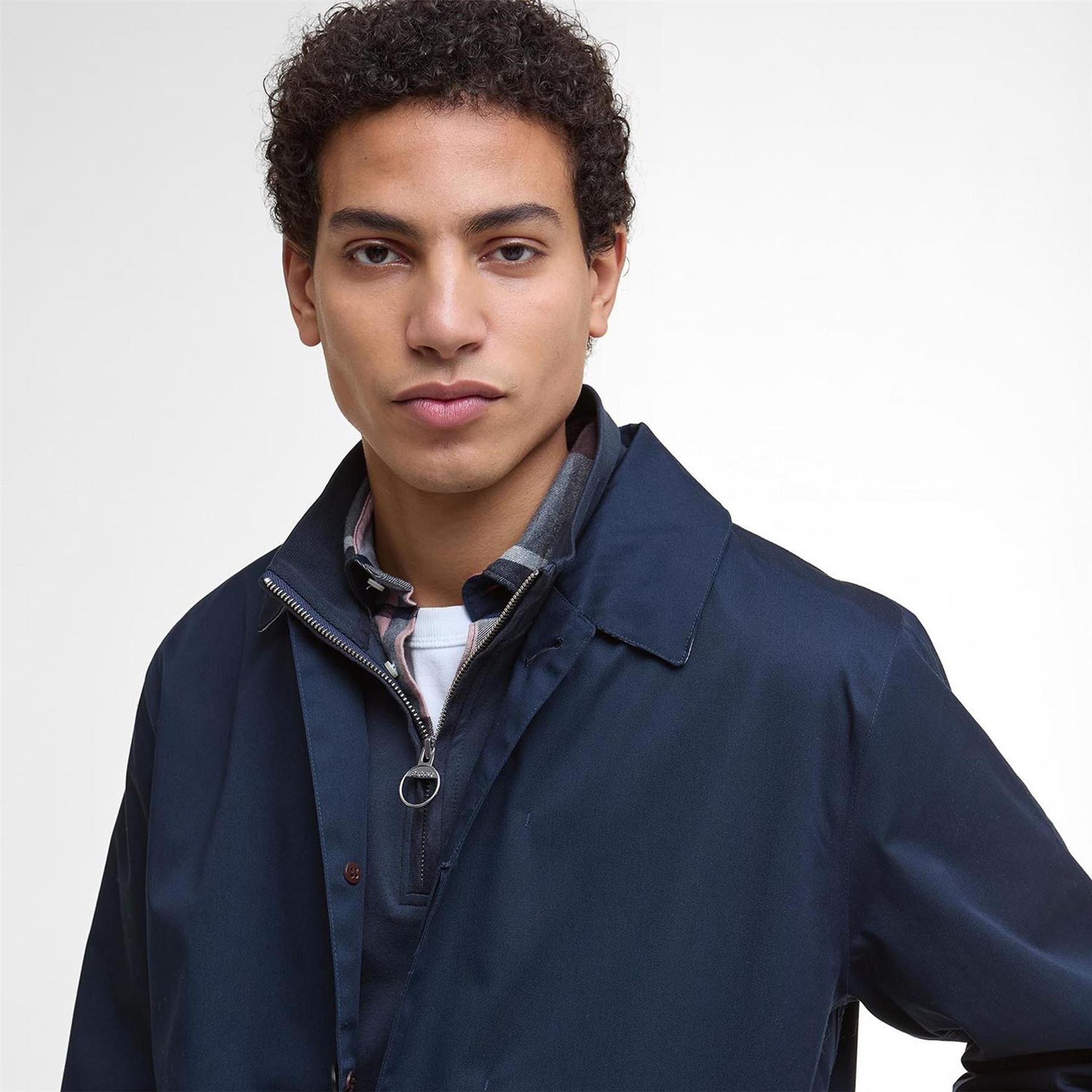 Barbour Lorden Thigh Length Long Sleeve Button Mac