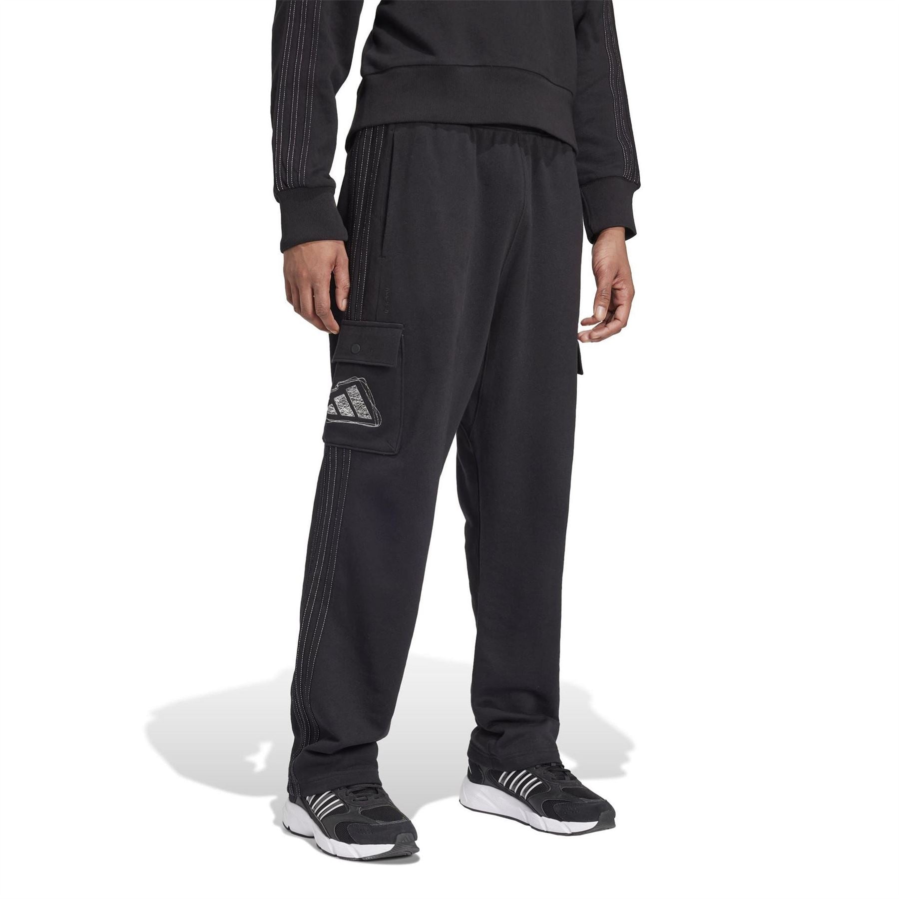 adidas Mens All Szn French Terry Graphic Seasonal Jogging Bottoms