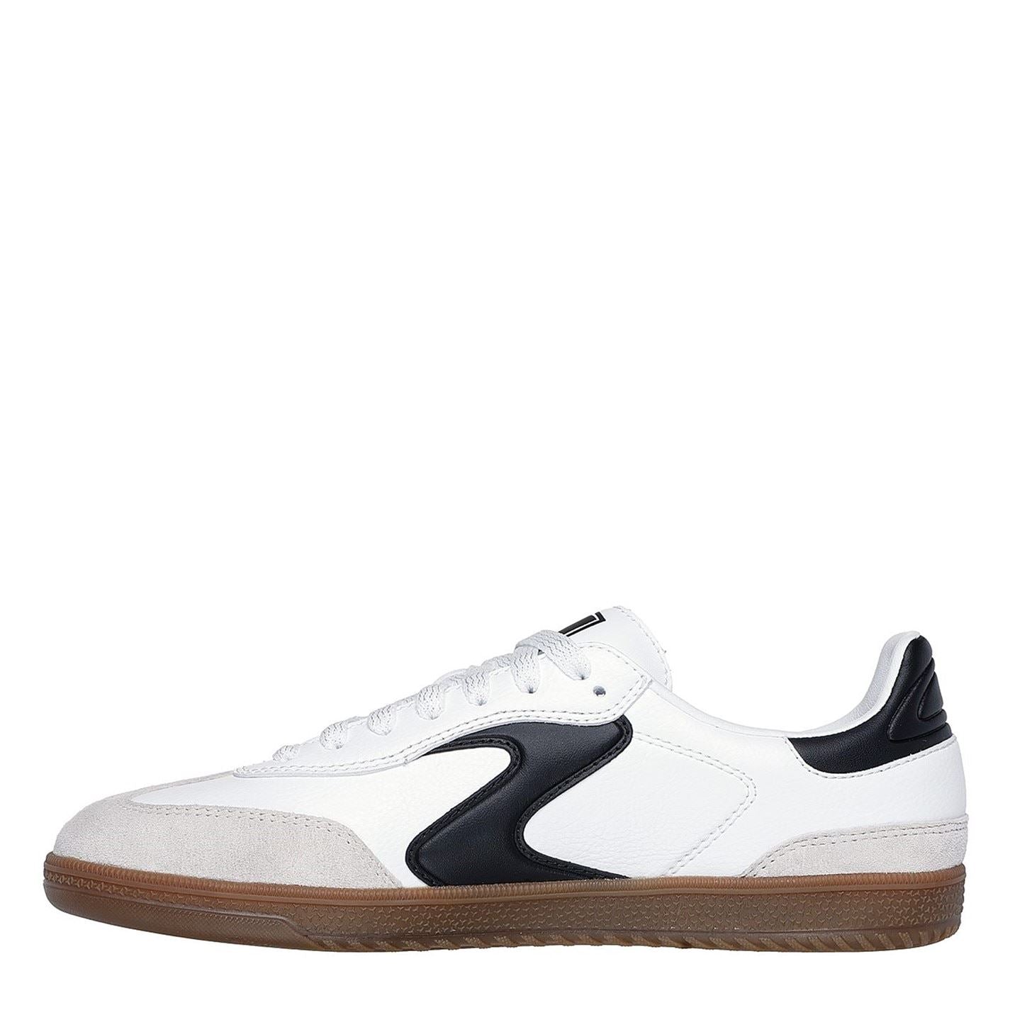 Skechers Duraleather Suede Overlay Lace Up Low Top Sneakers