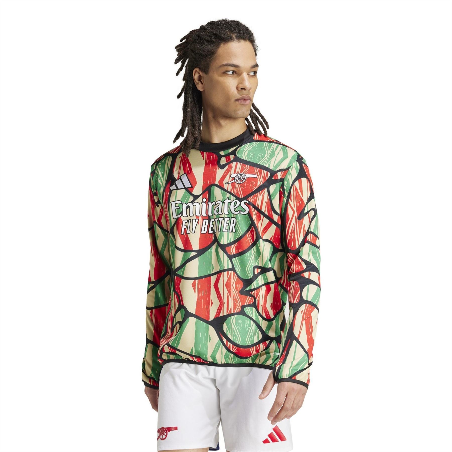 adidas Mens Arsenal Long Sleeve Pre Match Shirt 24 25
