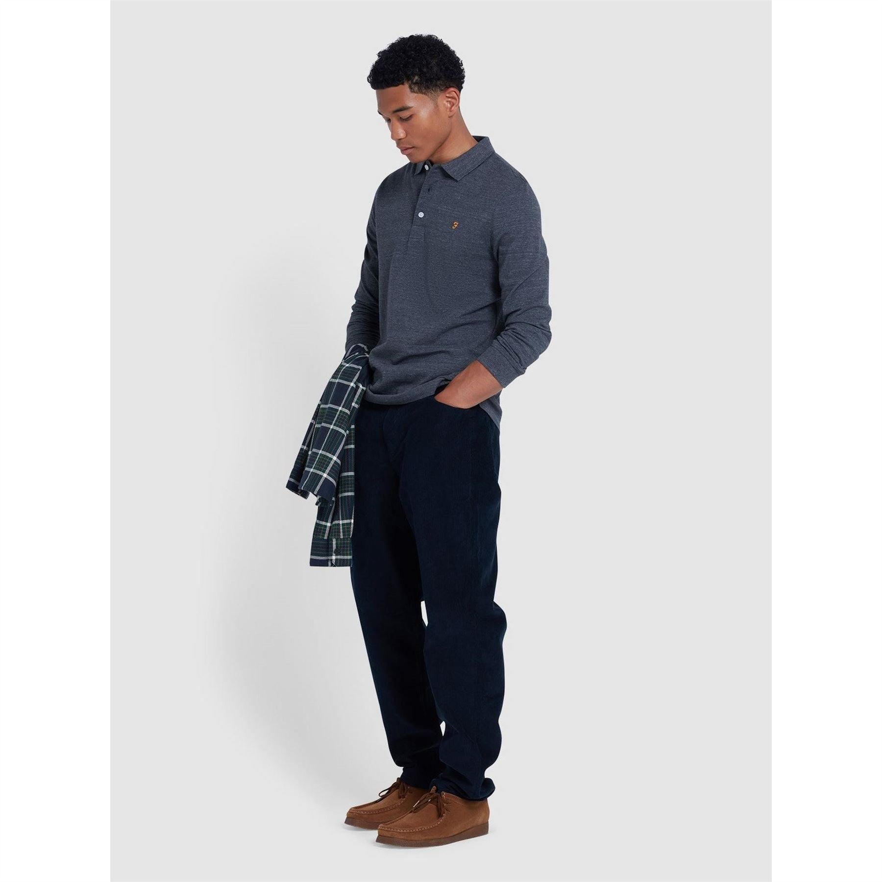 Farah Long Sleeve Regular Fit Polo Shirt