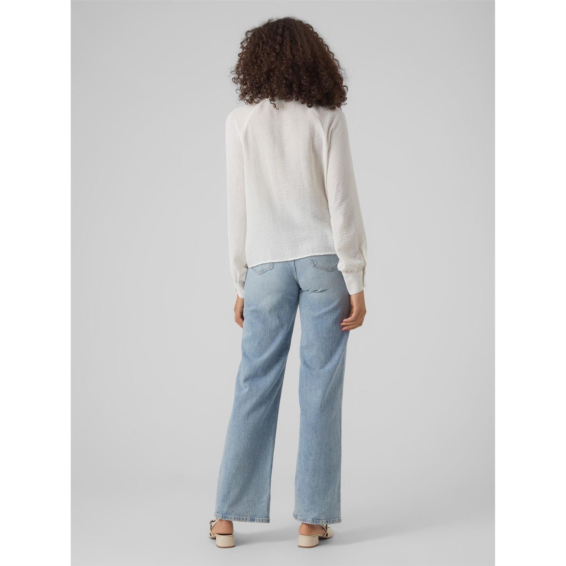 Vero Moda Tie Neck Long Sleeve Blouse