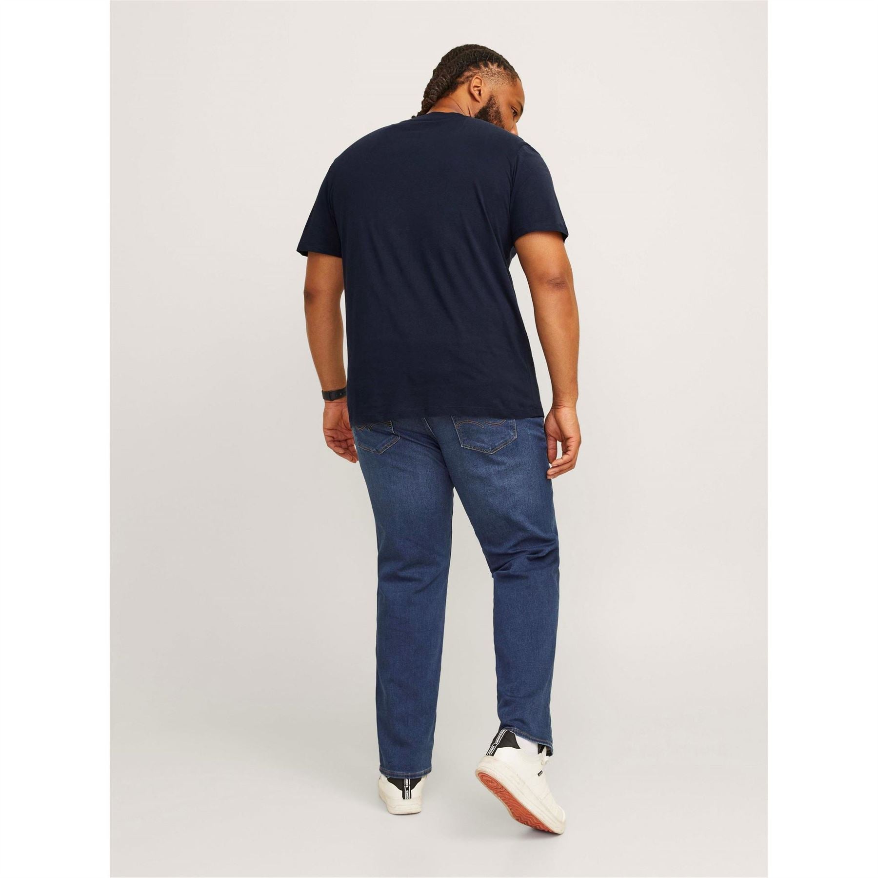 Jack and Jones Varsity Arch Lettering Crew Neck Short Sleeve T-Shirt
