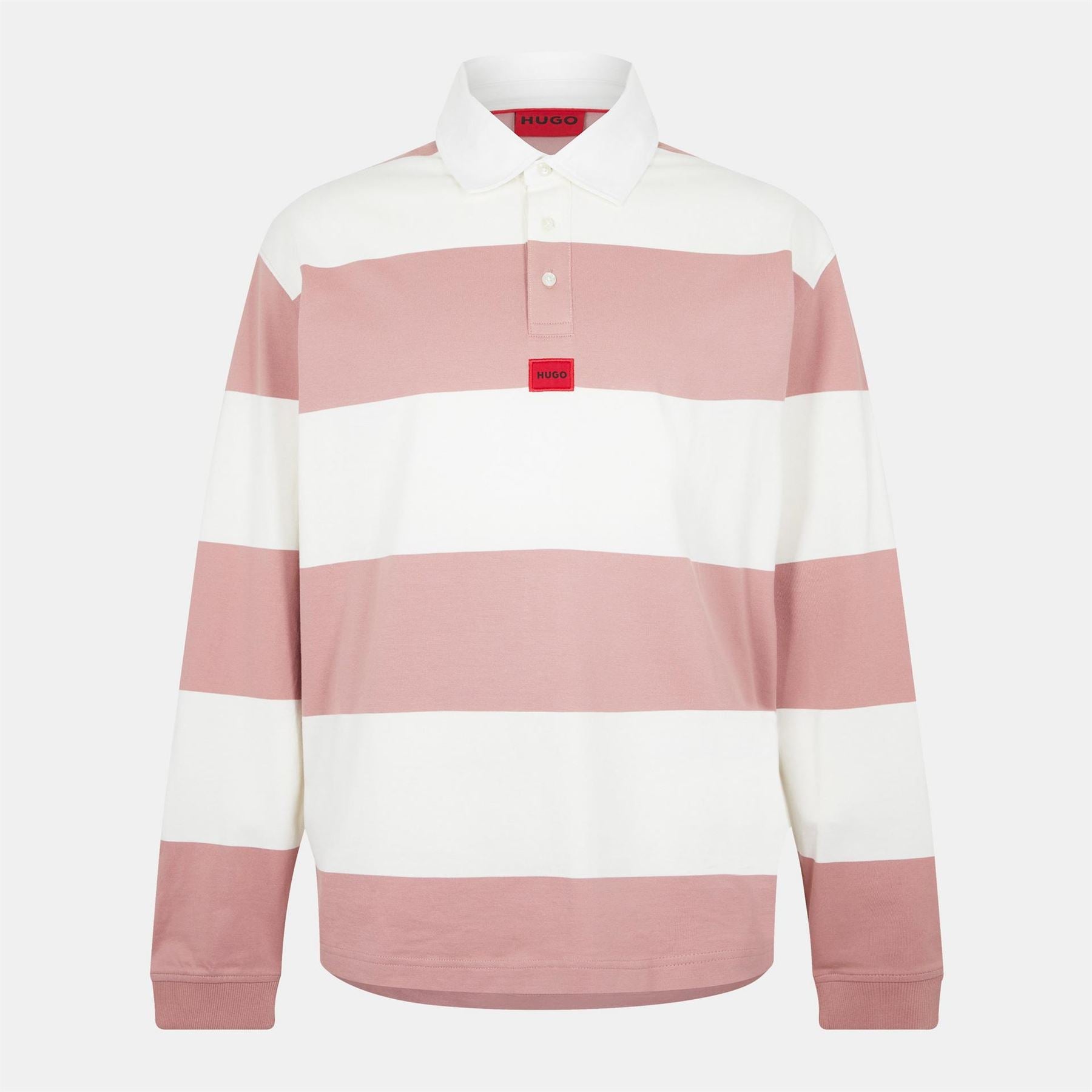 Hugo Diragbi Cotton Short Sleeve Rugby Polo Shirt