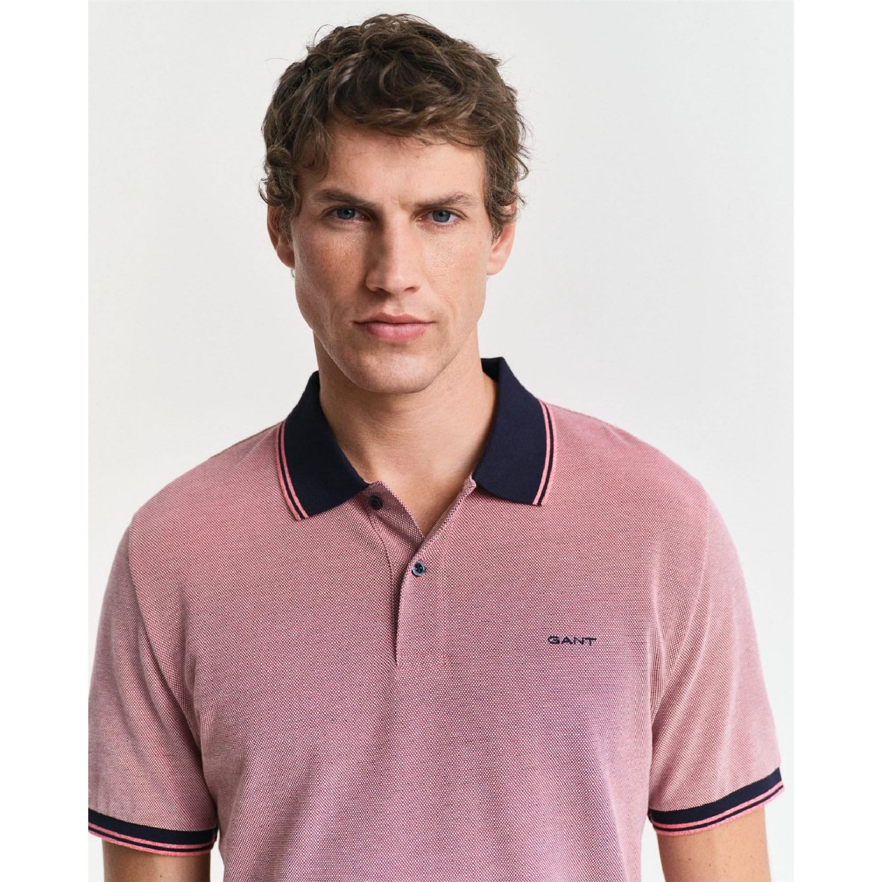 Gant Colour Short Sleeved Oxford Pique Polo Shirt