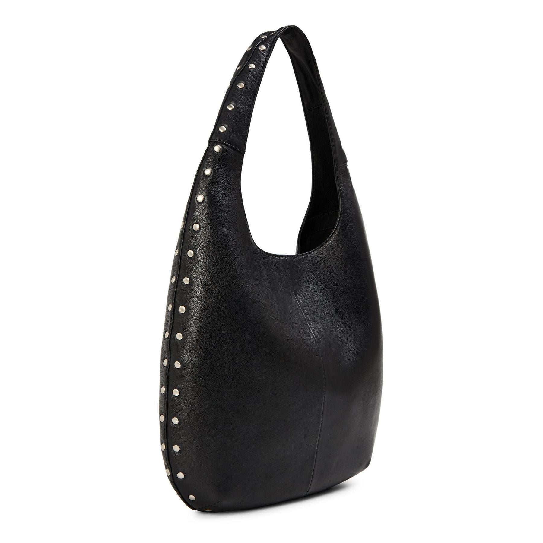 Kangol Studded Hobo Handbag with Detachable Strap