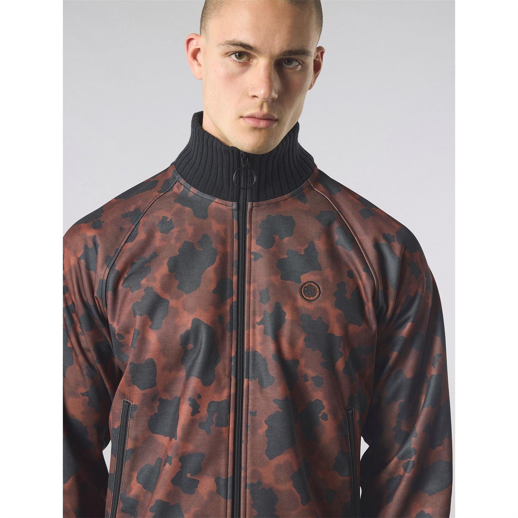 Pretty Green Ribbed Collar Raglan Sleeve Athletic Top