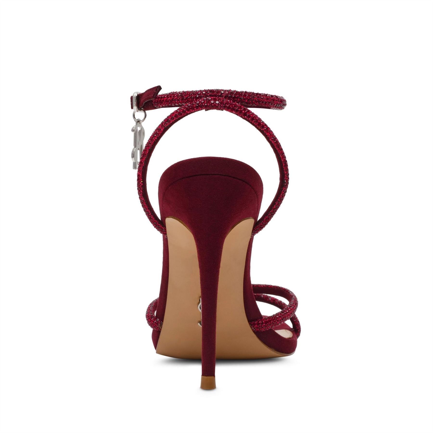 Steve Madden Metallic Open Toe Stiletto Heel Sandals