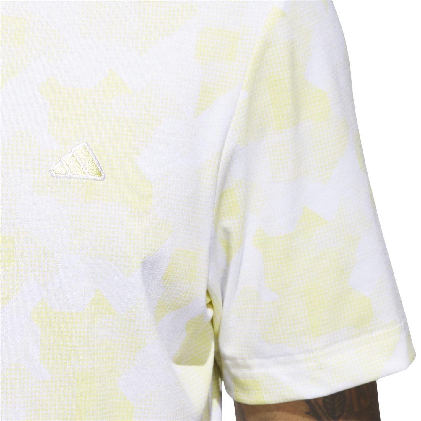 adidas Mens All Over Print Golf Polo Shirt