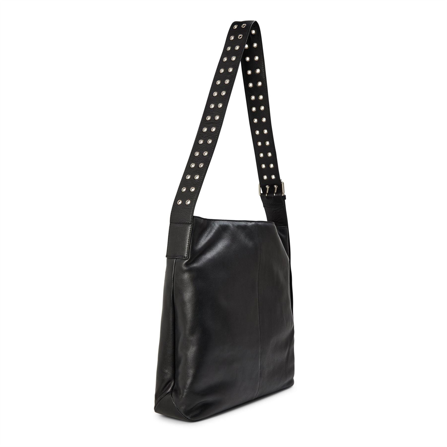 Kangol Studded Tote Handbag with Detachable Strap