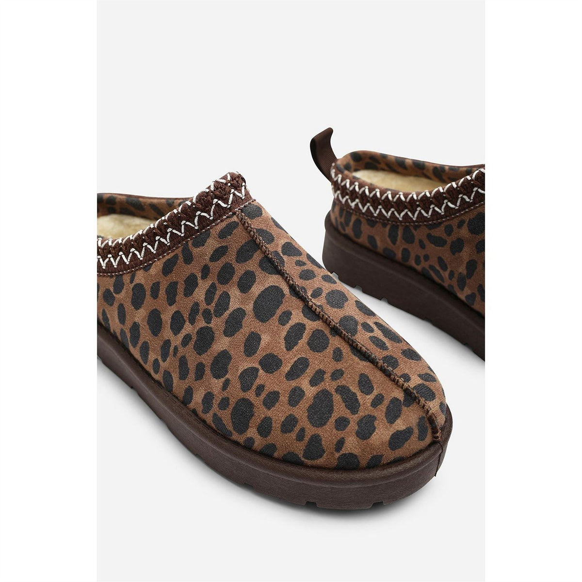 Wheres That From Aztec Detail Faux Fur Lining Mini Boots
