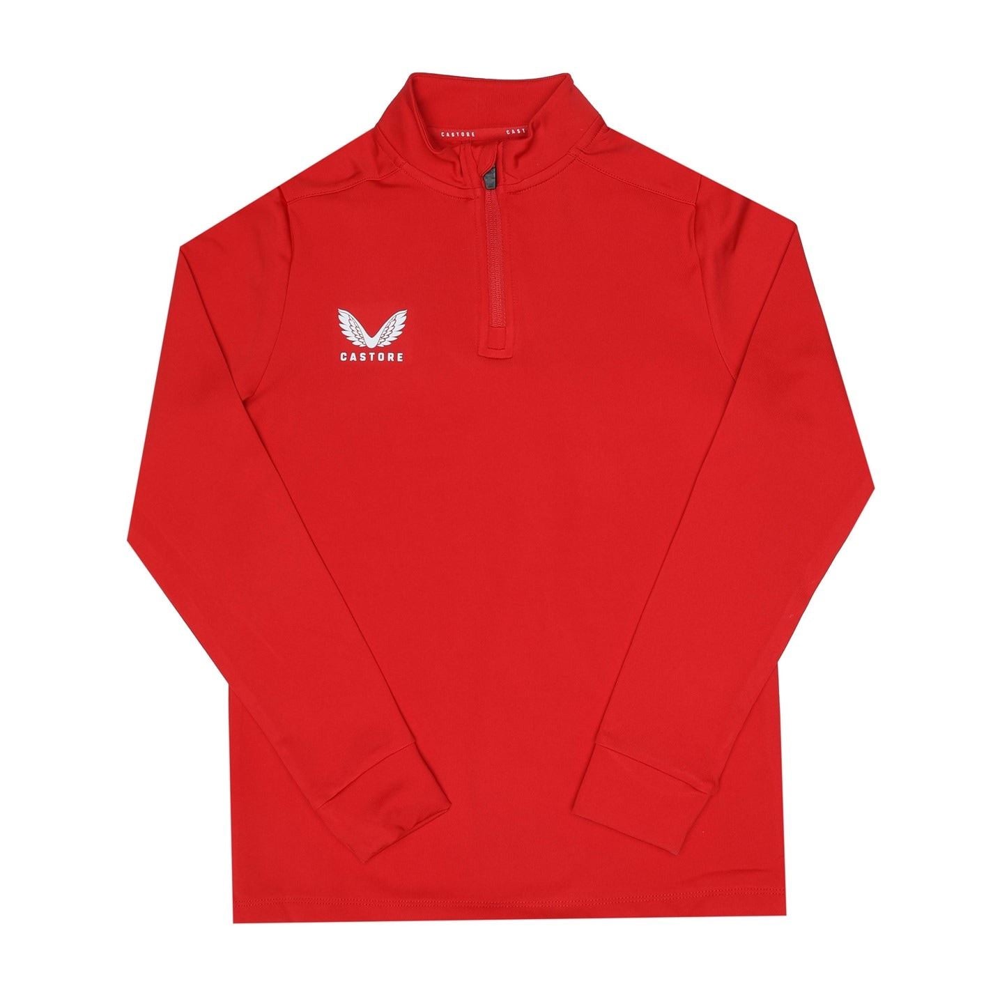 Castore Zip Neck Long Sleeve Rib Sweatshirt