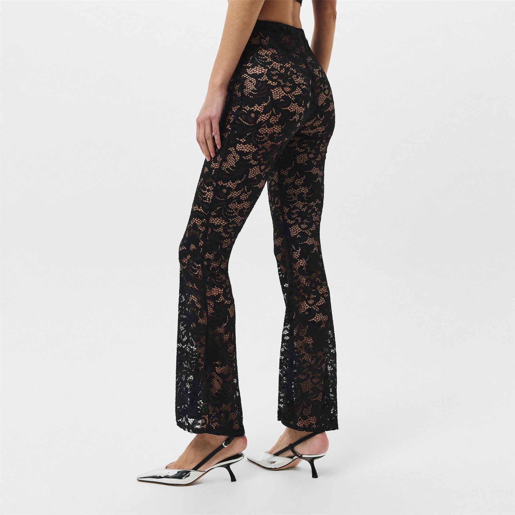 Missy Empire Womens Lace Flared Trousers