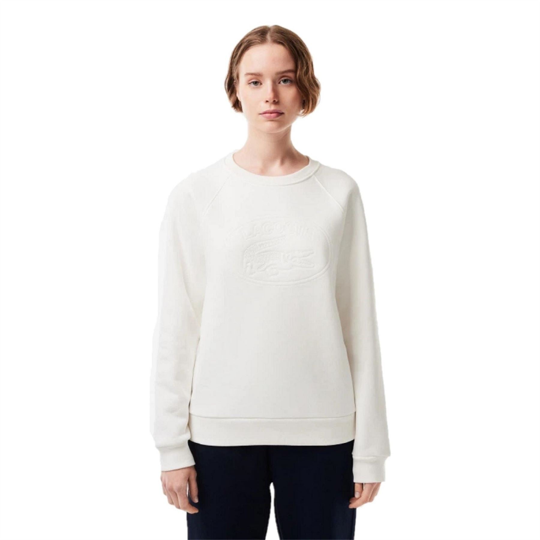 Lacoste Crocodile Print Crew Neck Regular Fit Sweater